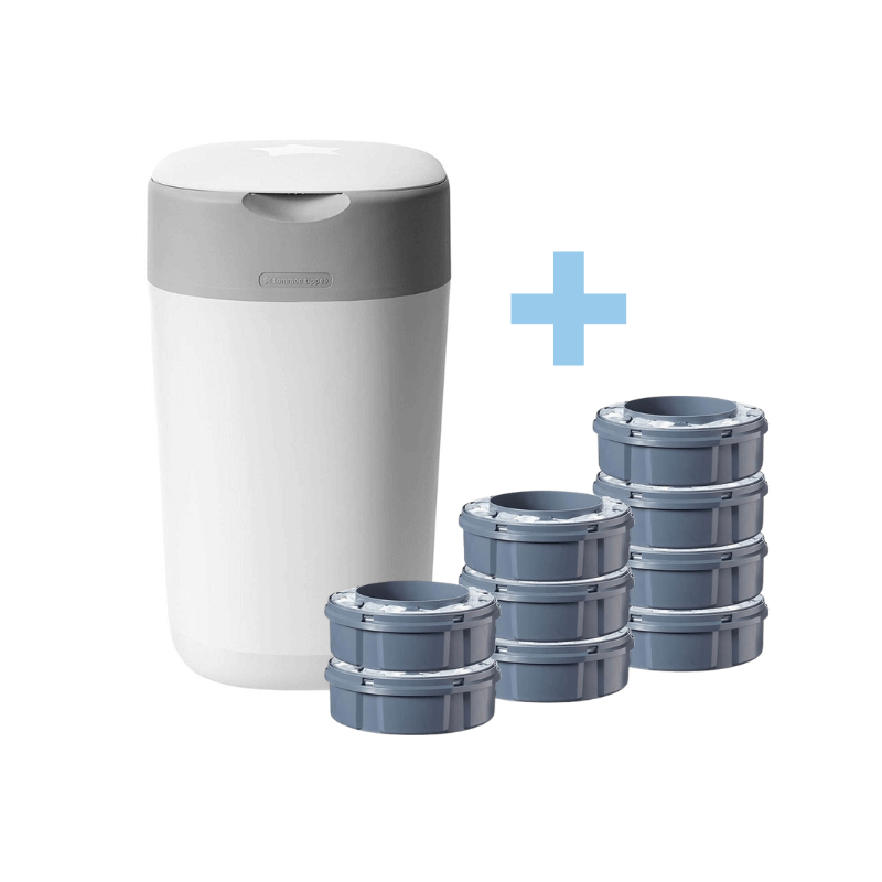Pack Poubelle Twist & Click TOMMEE TIPPEE avec 9 recharges